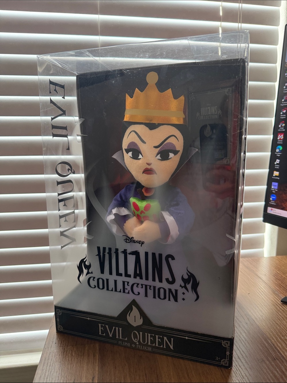 Disney Evil Queen Plush - Black, Purple, Gold, Green